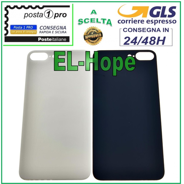 Coque arrie're en verre pour Apple iPhone 8 Plus, coque arrie're blanche