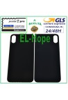 Coque arrie're en verre pour iPhone X (noir)