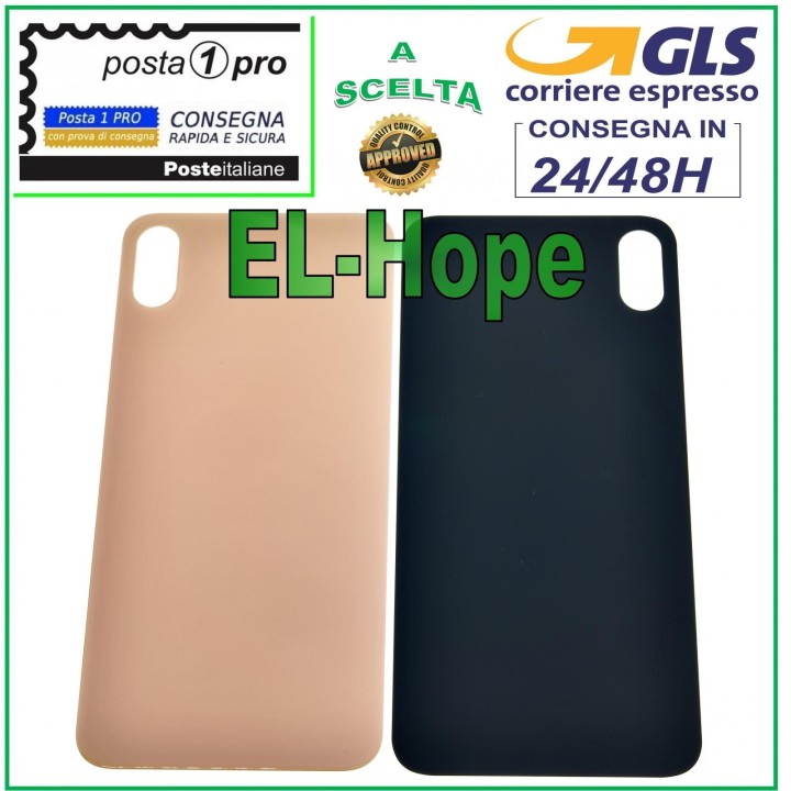 Coque arrie're en verre pour iPhone XS Max, coque rose et or