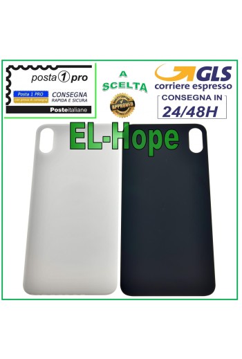 Coque arrière en verre pour iPhone XS Max, coque arrière blanche