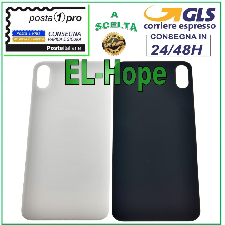 Coque arrie're en verre pour iPhone XS Max, coque arrie're blanche