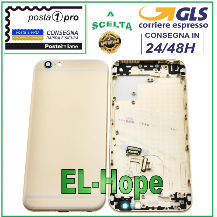 Coque arrie're pour Apple iPhone 6/6G, coque arrie're dore'e