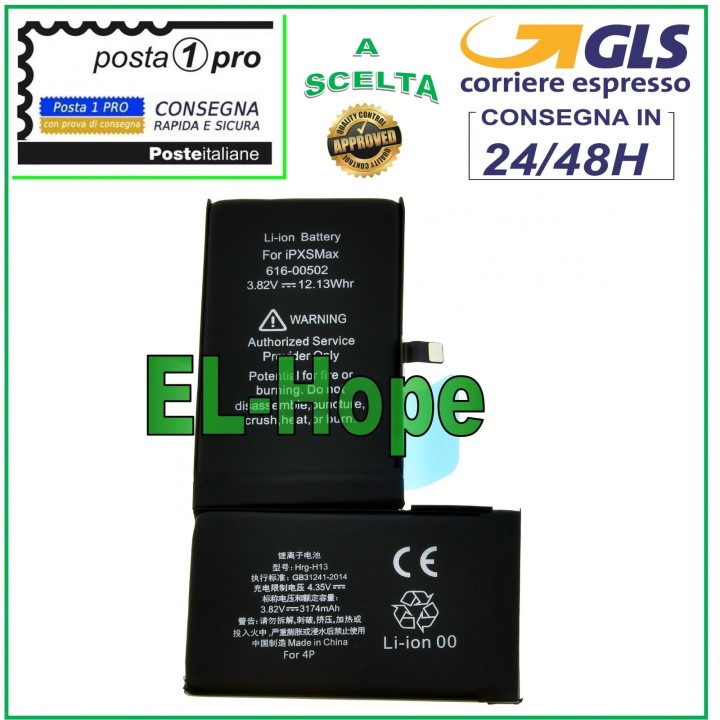 BATTERIE DE REMPLACEMENT POUR IPHONE XS MAX 3174 mAh