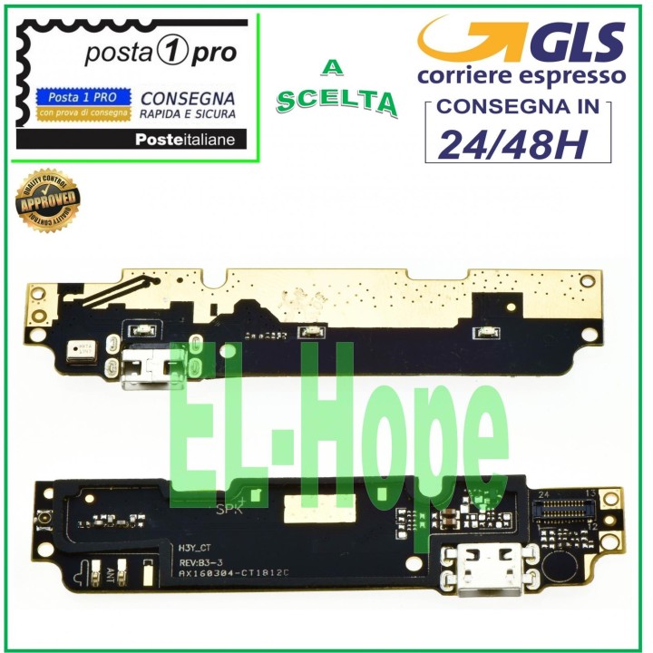 XIAOMI REDMI NOTE 2 CONNECTEUR DE CHARGE MICROPHONE JACK DOCK PCB MICRO USB CHARGE