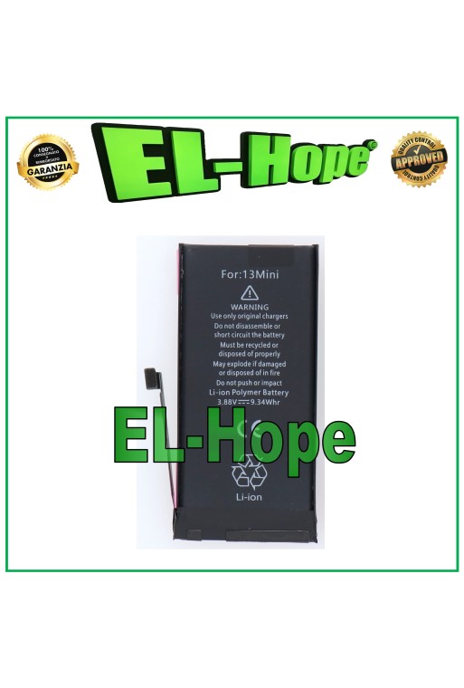 Batterie de remplacement pour iPhone 13 Mini 2406 mAh 4,47 V