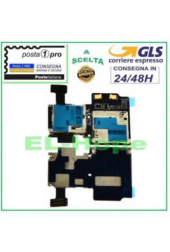 LECTEUR DE CARTE SIM + MICRO SD SAMSUNG GALAXY S4 GT-I9505 I9505 LECTEUR DE CARTE PLAT ET FLEXIBLE