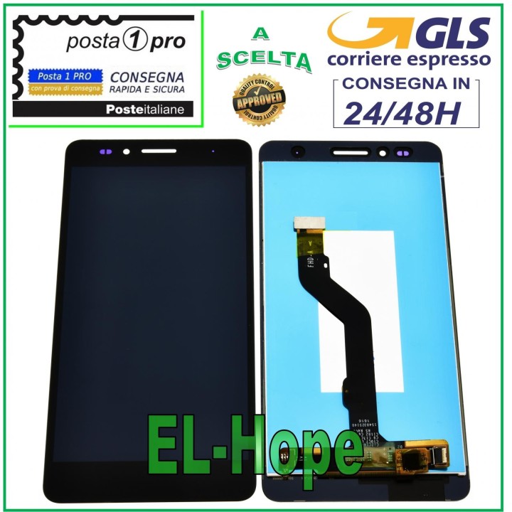 Écran LCD tactile noir pour Huawei Honor 5X GR5 KIW-L21