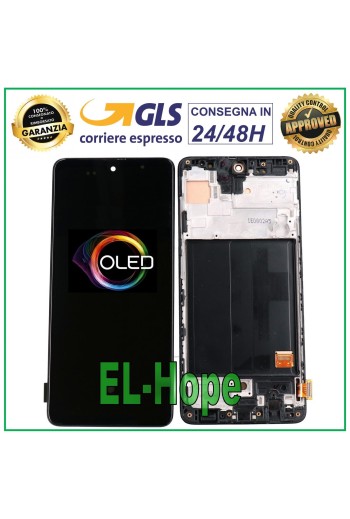 Écran LCD OLED + cadre pour Samsung Galaxy A51 SM A515 A515F Écran tactile en verre