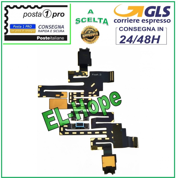 CASQUE AUDIO JACK FLEXIBLE PLAT CASQUE NOKIA 8 TA-1012 CÂBLE MODULE DE LUMIÈRE FLASH LED