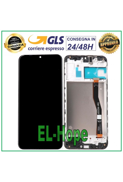Cadre d affichage LCD d origine Samsung Galaxy M20 SM M205F Écran tactile en verre