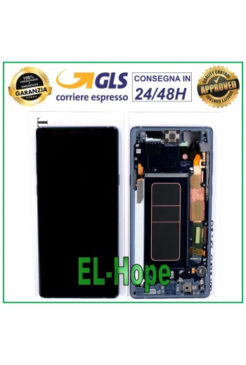 Écran LCD d origine Samsung Galaxy Note 9 SM-N960 SM-N960F Écran tactile bleu
