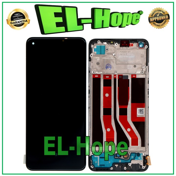 Écran LCD OLED + châssis pour Oppo A74 4G CPH2219, e'cran tactile assemble'