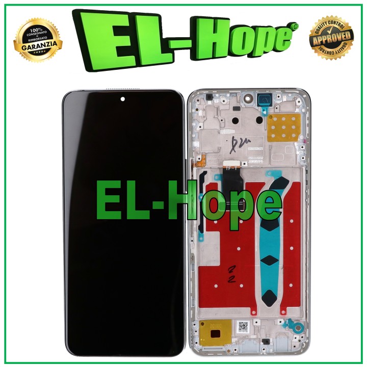 Cadre d e'cran LCD pour Honor X8 4G TFY-LX1 L026 L036, e'cran tactile en verre argente'
