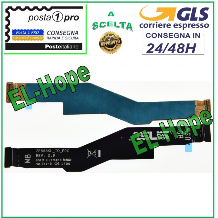 Connecteur plat flexible pour e'cran LCD de la carte me're ASUS ZENFONE 3 ZOOM ZE553KL Z01HD