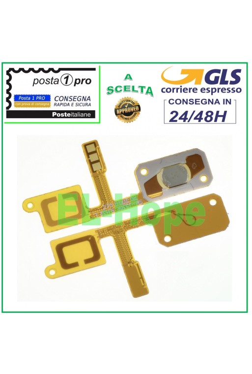 Touche de menu d accueil centrale à flexion plate pour Samsung J3 2017 J330F SM-J330 Capteur de retour