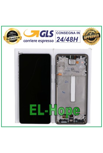 Écran tactile LCD d origine Samsung Galaxy A73 5G 2022 SM-A736 A736B cadre noir