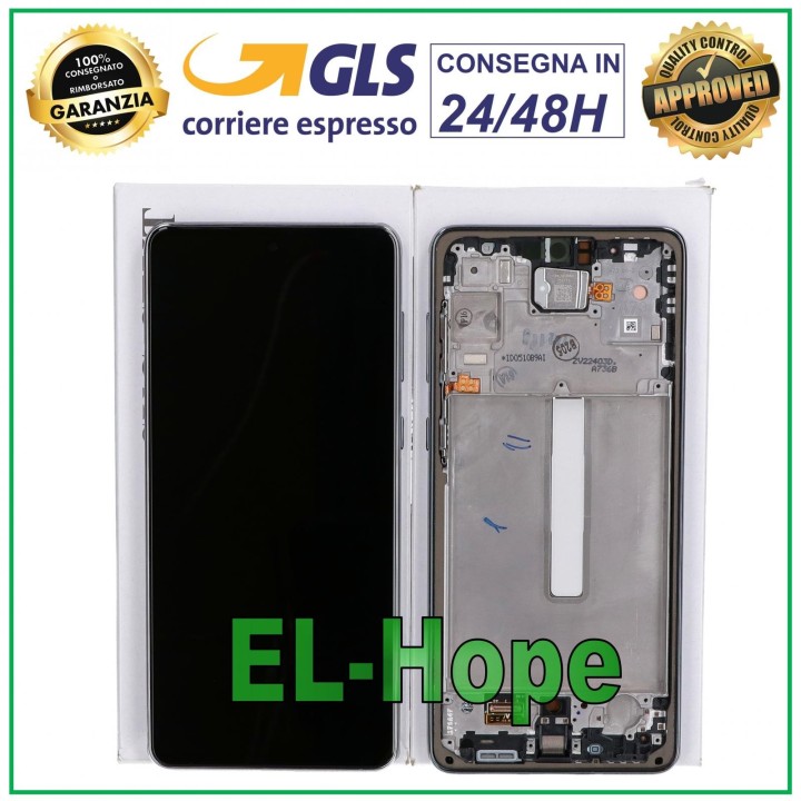 Écran tactile LCD d origine pour Samsung A73 5G 2022 SM A736 B, cadre noir GH82-28884A