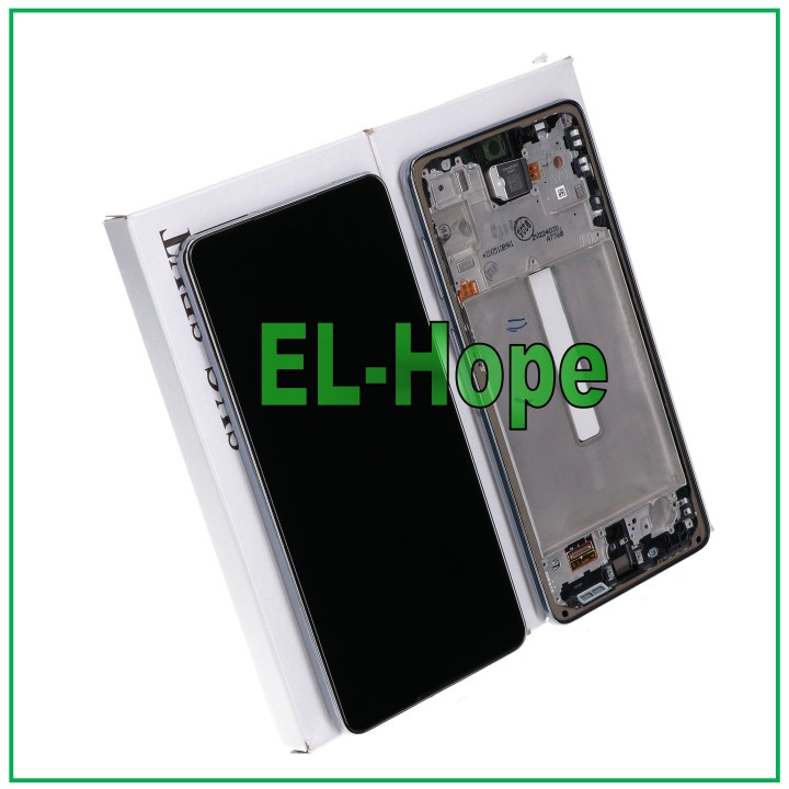 Écran tactile LCD d origine pour Samsung A73 5G 2022 SM A736 B, cadre noir GH82-28884A