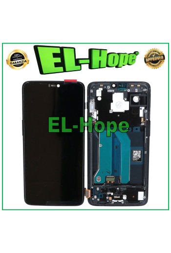 Écran LCD TFT + cadre pour OnePlus 6 A6000 A6003, écran tactile en verre noir