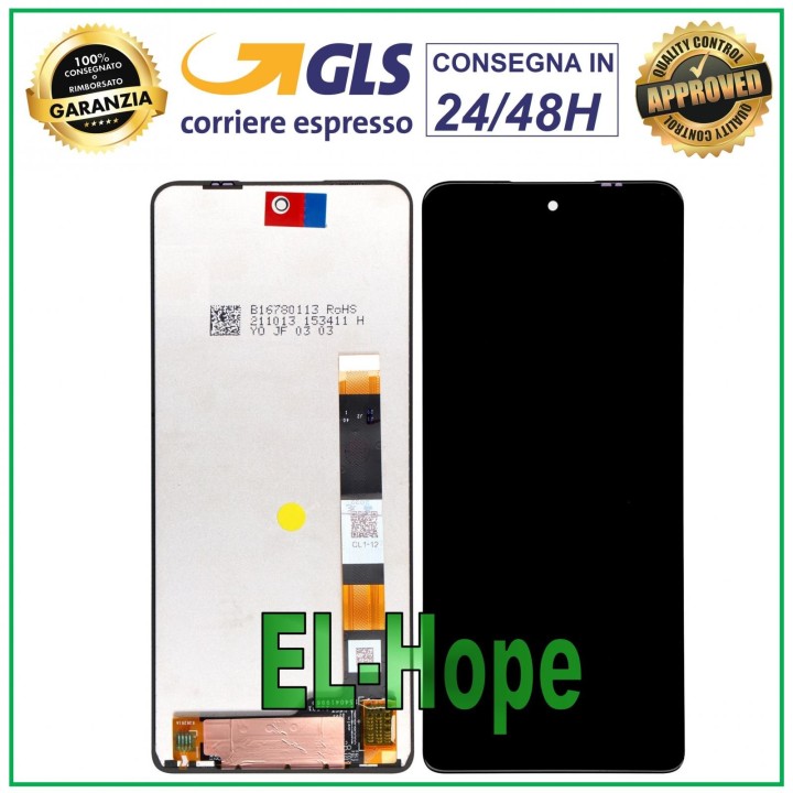 Écran LCD + e'cran tactile pour Motorola Moto G200 5G, e'cran en verre noir