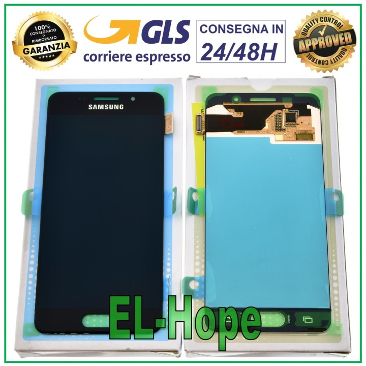 Écran tactile d origine Samsung A3 2016 SM A310, verre noir, GH97-18249B