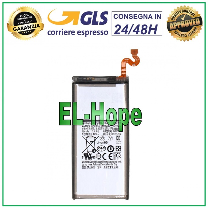 Batterie EB-BN965ABU pour Samsung Galaxy Note 9 SM-N960 F 4000 mAh, e'quivalente a' l originale