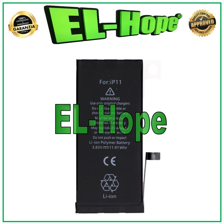 Batterie de remplacement pour iPhone 11 3110 mAh 4,45 V