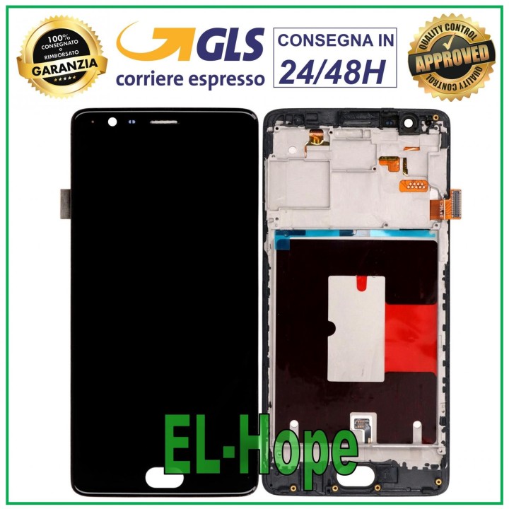 Écran LCD tactile noir pour OnePlus 3 A3000 A3003 / 3T A3010