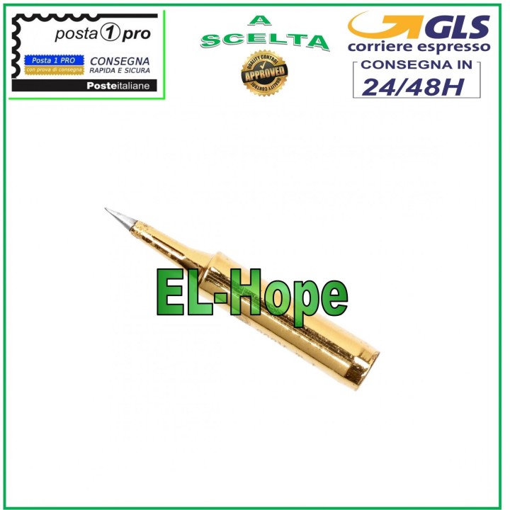 Pointe de rechange 900M-TI en me'tal pour fer a' souder, stylet, 0,2 mm