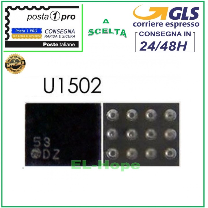 Puce IC BGA U1502 U1580 Re'troe'clairage pour Apple iPhone 6 Plus 6+