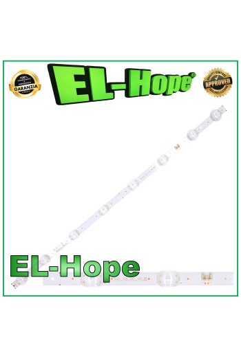 Barre de 8 bandes LED pour téléviseur 32 LG SSC-32LJ61-HD-8LED-REV03-170224 L600 mm 3 V