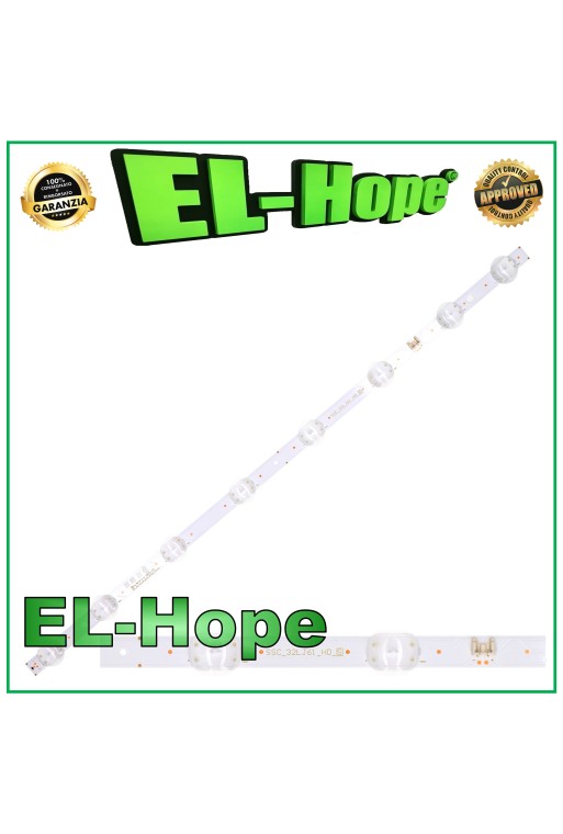 Barre de 8 bandes LED pour téléviseur 32 LG SSC-32LJ61-HD-8LED-REV03-170224 L600 mm 3 V