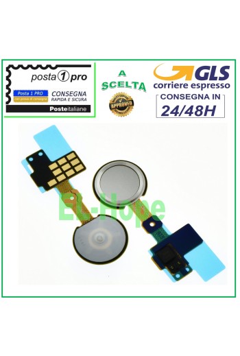 Bouton d accueil plat avec capteur d empreintes digitales pour LG G5 H850 H840 H830 H831 Blanc