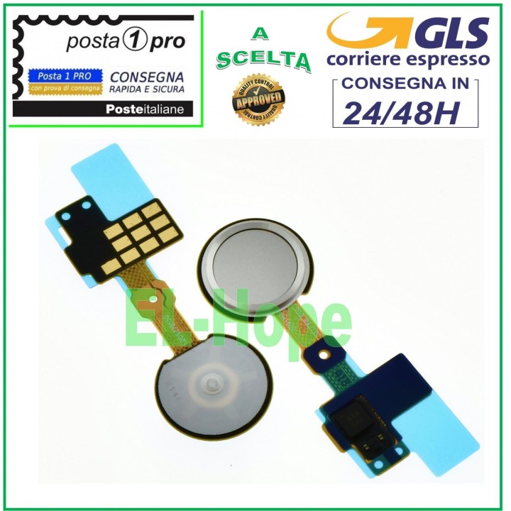 Bouton d accueil plat avec capteur d empreintes digitales pour LG G5 H850 H840 H830 H831 Blanc