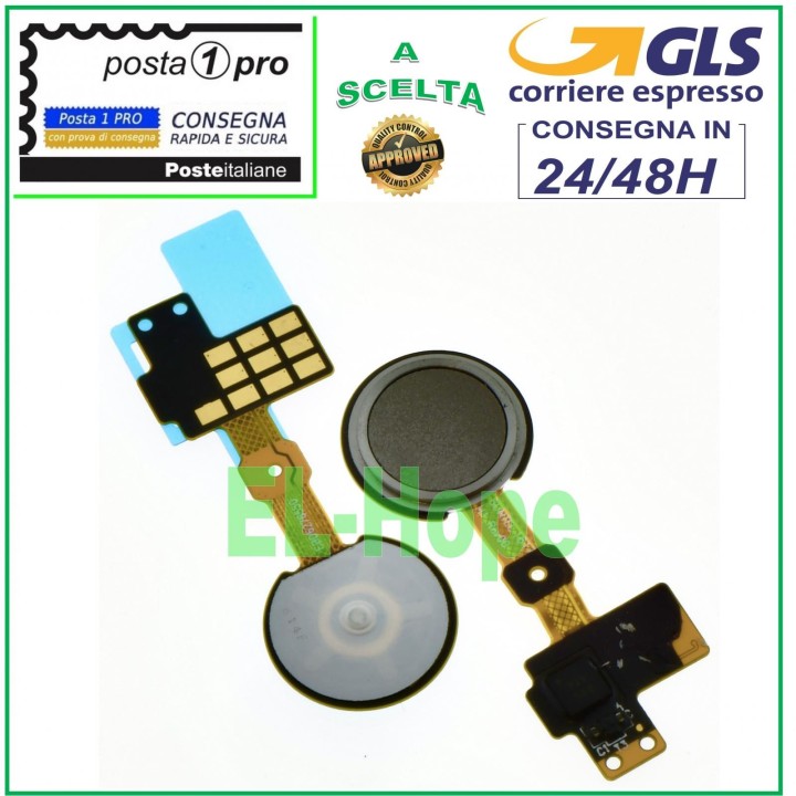 Bouton d accueil plat et flexible avec capteur d empreintes digitales pour LG G5 H850 H840 H830 H831 Gris