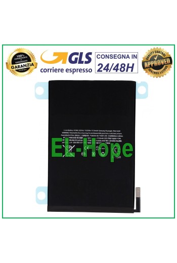 Batterie de remplacement Li-ion pour Apple iPad Mini 4 A1538 A1550 A1546 5124 mAh