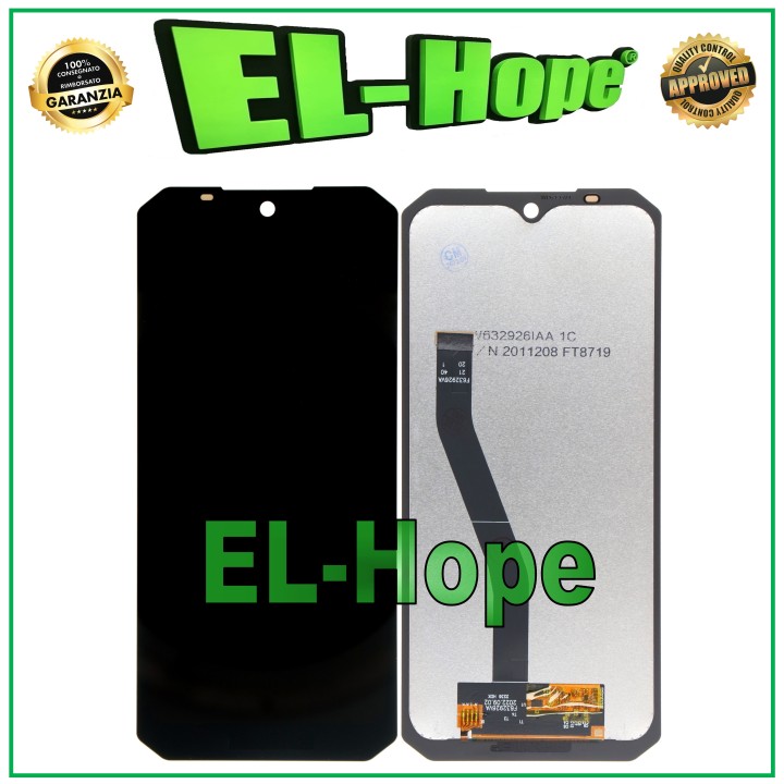 Écran LCD pour Oukitel WP6, e'cran tactile en verre assemble', noir