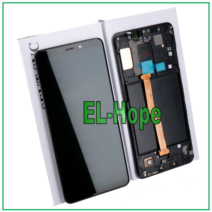 Cadre et e'cran d origine pour Samsung A9 2018 SM A920, e'cran tactile noir GH82-18322A