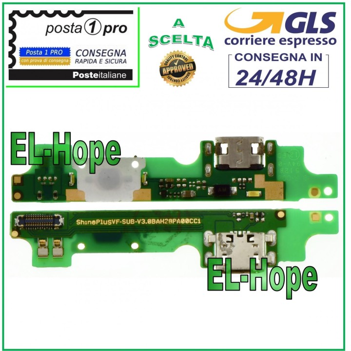 Connecteur de charge Vodafone Smart Ultra 7 VFD-700 Microphone PCB Dock Chargement USB