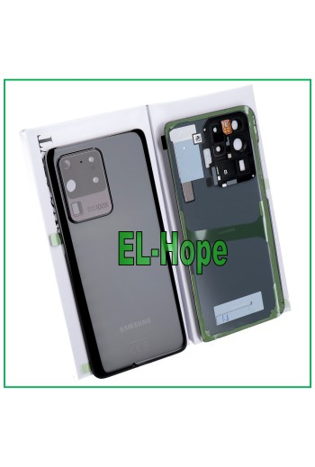 Cache batterie d origine Samsung Galaxy S20 Ultra SM-G988, vitre arrière noire