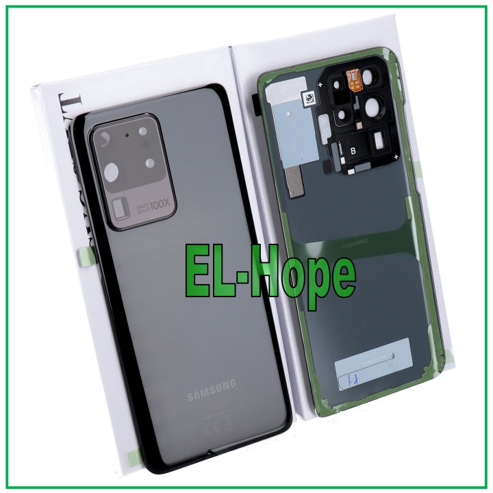 Cache batterie d origine Samsung Galaxy S20 Ultra SM-G988, vitre arrie're noire