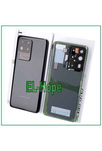 Cache batterie d origine Samsung Galaxy S20 Ultra SM-G988, vitre arrière noire