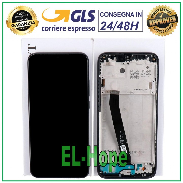 Écran LCD d origine + cadre Xiaomi Redmi 7 M1810F6LE G Écran tactile en verre noir
