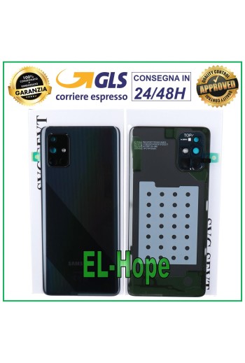 Cache batterie d origine Samsung Galaxy A71 SM-A715 Noir