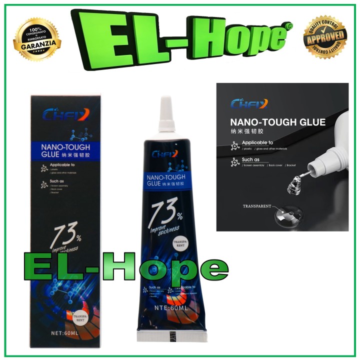 Colle nano-re'sistante CHFIX a' prise rapide pour collage de cadre LCD 60 ml transparente