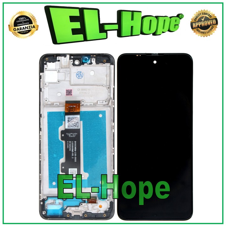 Écran LCD + châssis pour Motorola Moto E40 XT2159 XT-2159 Écran tactile en verre noir
