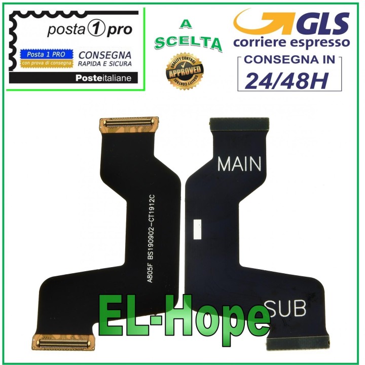 Carte me're LCD a' connexion flexible et circuit imprime' de charge pour Samsung Galaxy A80 SM-A805F
