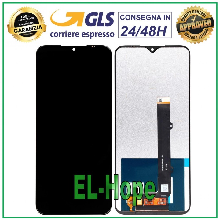 Écran LCD tactile en verre noir pour LG K41S LM-K410EMW LMK410
