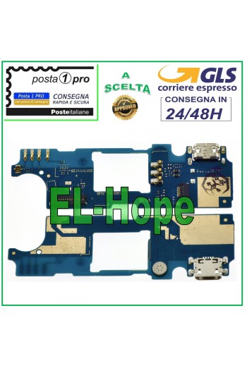 CONNECTEUR DE CHARGE PLAT FLEX WIKO LENNY 5 + MICROPHONE DOCK MICRO USB PCB CHARGE