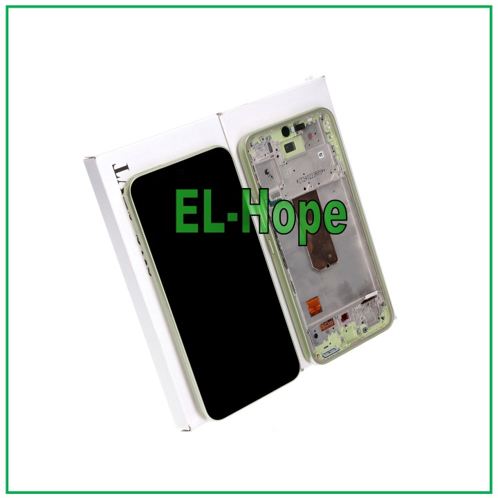 Écran tactile LCD d origine Samsung A54 5G 2023 SM-A546, cadre vert GH82-31231C